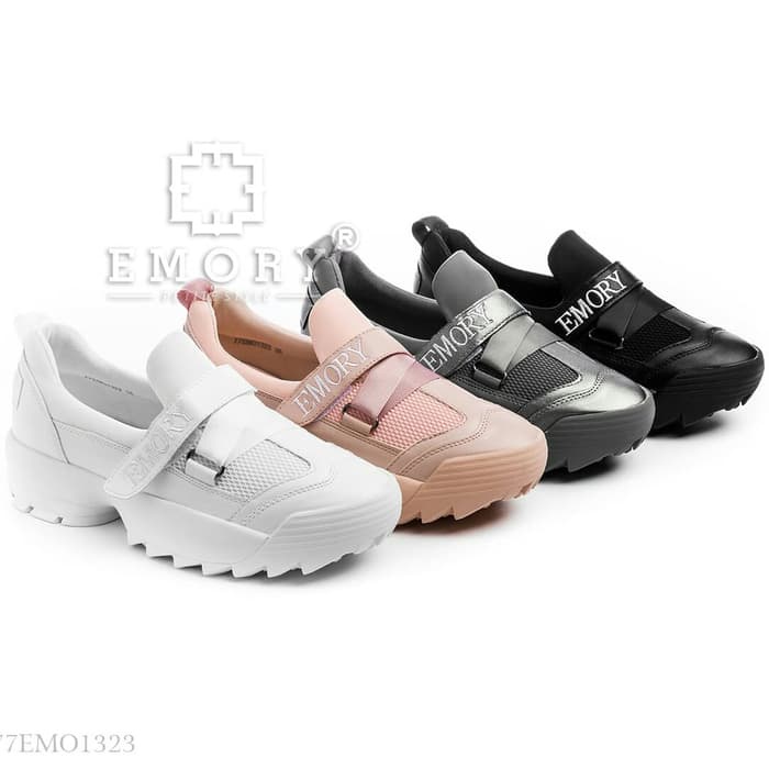Sepatu EMORY Elletra 77EMO1323  TYU 95   impor batam reseller murah wedges sport cantik sneakers sho