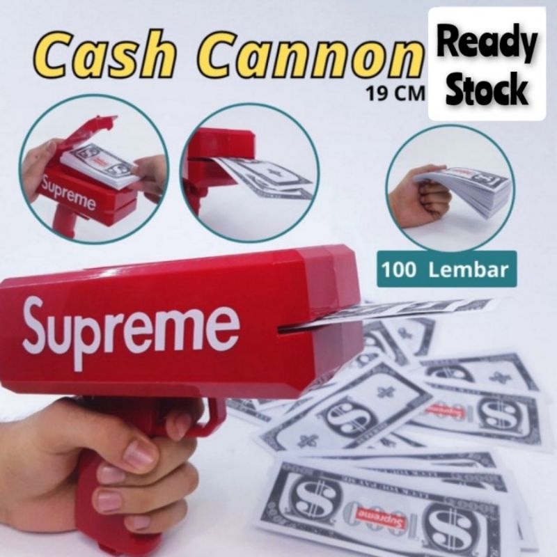 Mainan Pistol Uang Supreme - Mainan Tembakan Uang