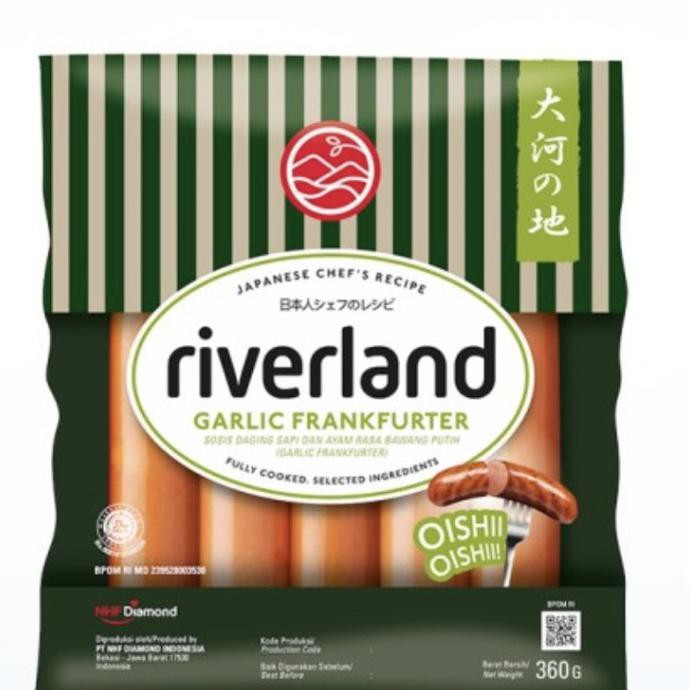 

Riverland Garlic Frankfurter Sausage 360 Gram Termurah