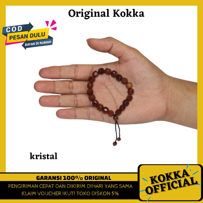 Gelang Kaokah Cutting Kristal Original Gelang Kayu Kauka Kaoka Kaukah By Kokka Official