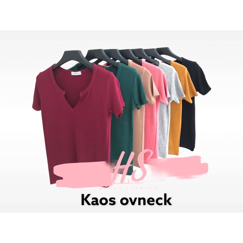 KAOS WANITA OV/ATASAN WANITA POLOS OV/KAOS TUMBLR/OVNECK