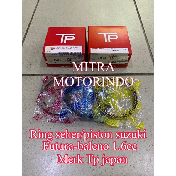 Ring seher-ring piston suzuki baleno-futura carbu-futura 1.6cc merk Tp japan 35592