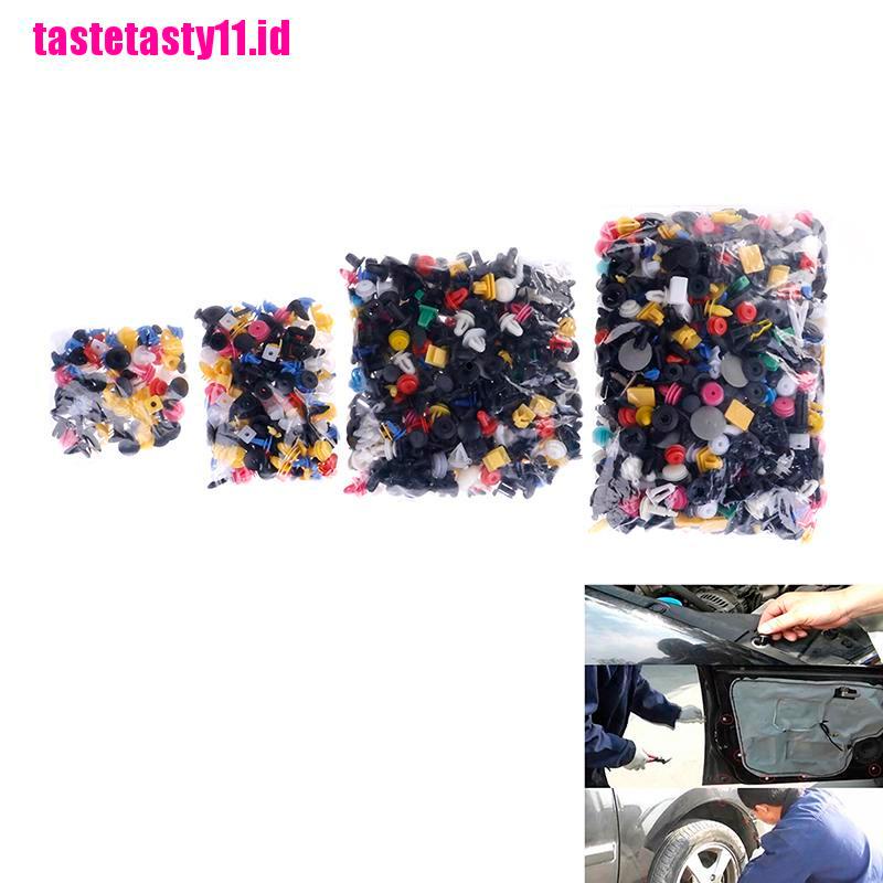 【TTID】500Pcs Mixed Auto Car Fastener Clip Bumper Fender Trim Plastic Rivet Door
