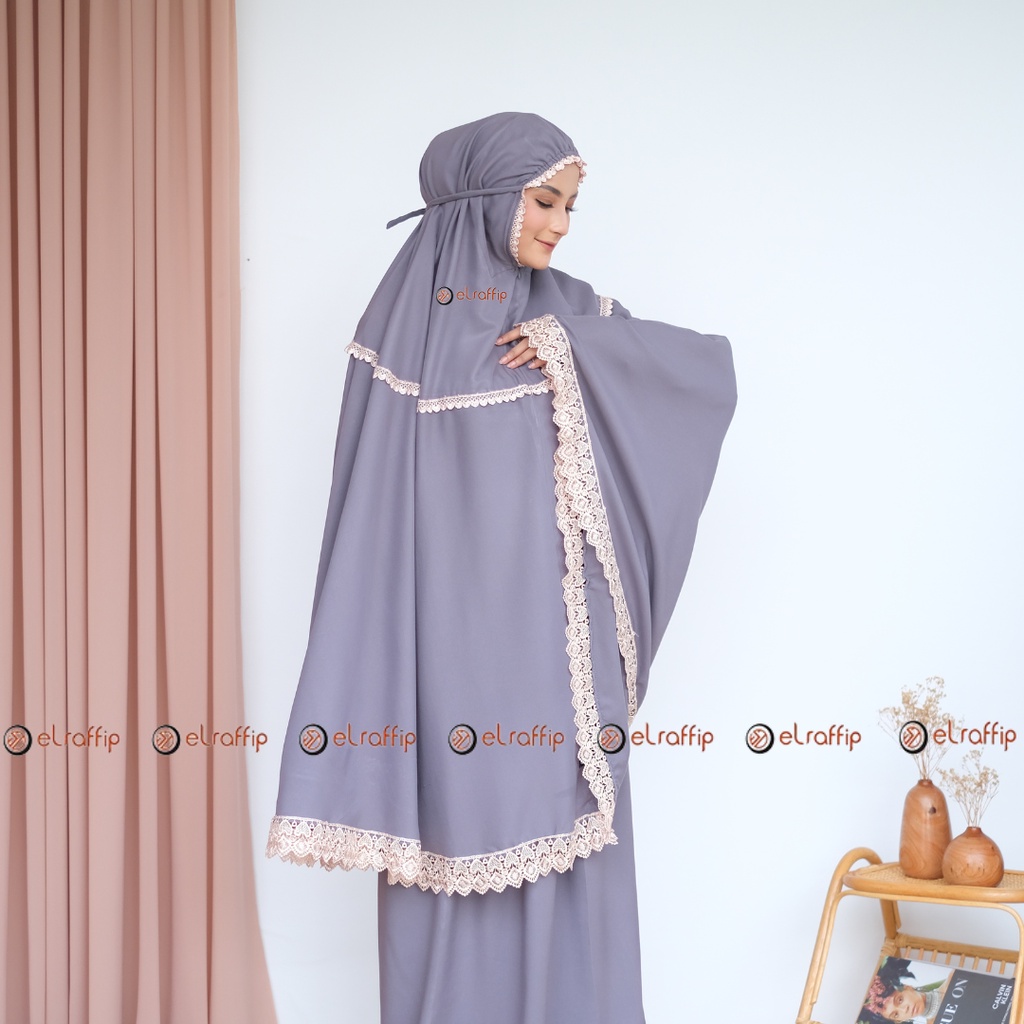 Mukena Dewasa 2 in 1 Katun Renda ShazfaaSeries