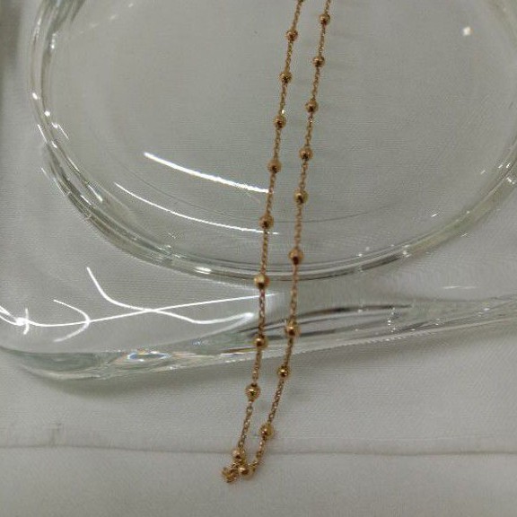 Gelang kaki emas kuning kadar 375 - PESANAN Ka lussy - Bandung