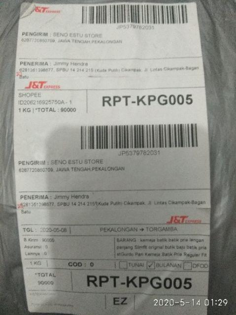 Kemeja Batik Batik Pria Lengan Panjang Slimfit Original Butik Baju Batik Pria Standar Mall