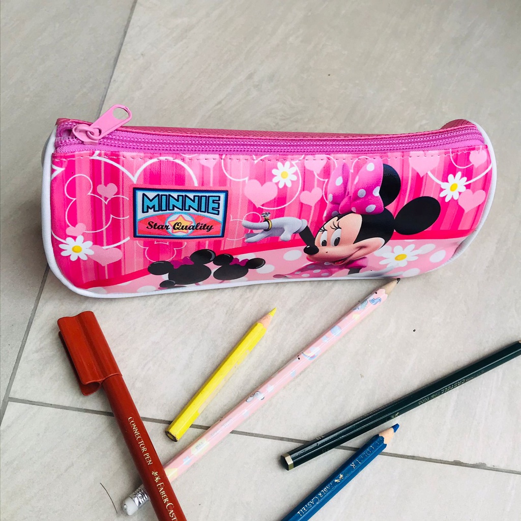 Showme tempat pensil anak sekolah - pensil case - orginiser - tas kosmetik - karakter CUTE PINK