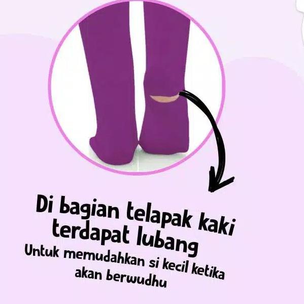 [PRODUK A70YF] [ BEST SELLER ] Legging Wudhu Anak Cantik Lucu | Leging Wudhu Anak Muslimah Premium T