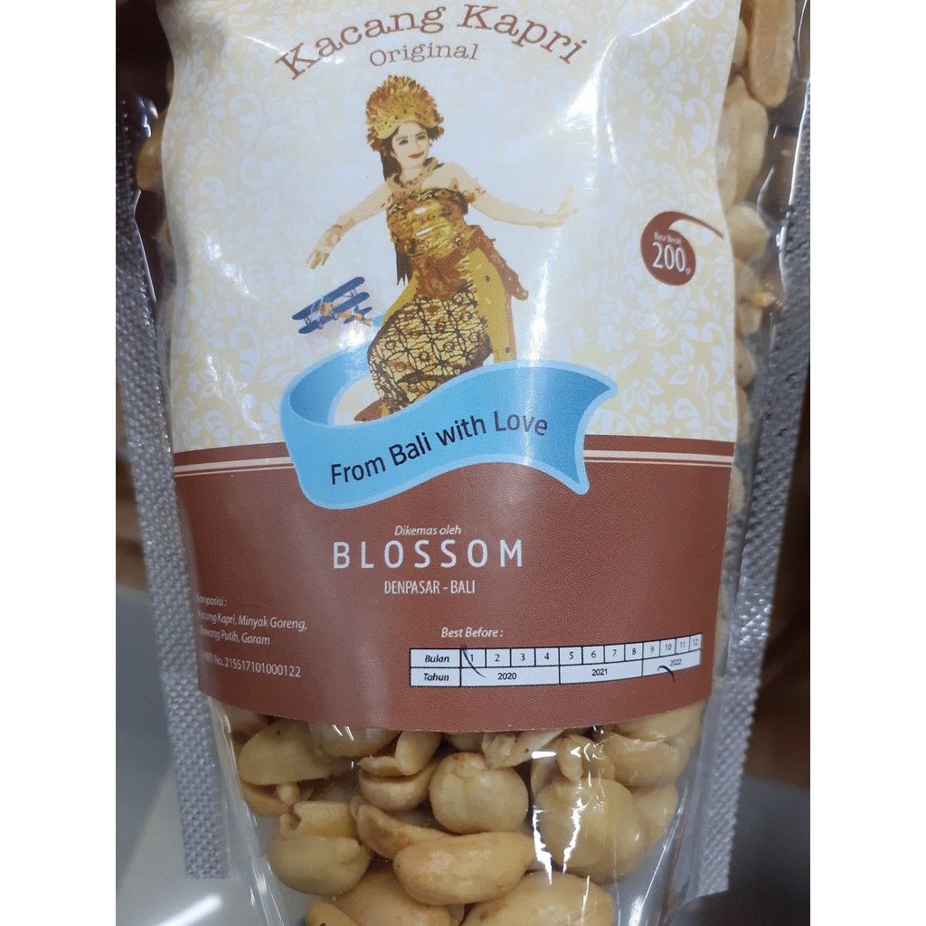 KACANG KAPRI BLOSSOM 200GR ORIGINAL/BUMBU BALI 100% ASLI KHAS BALI HALAL