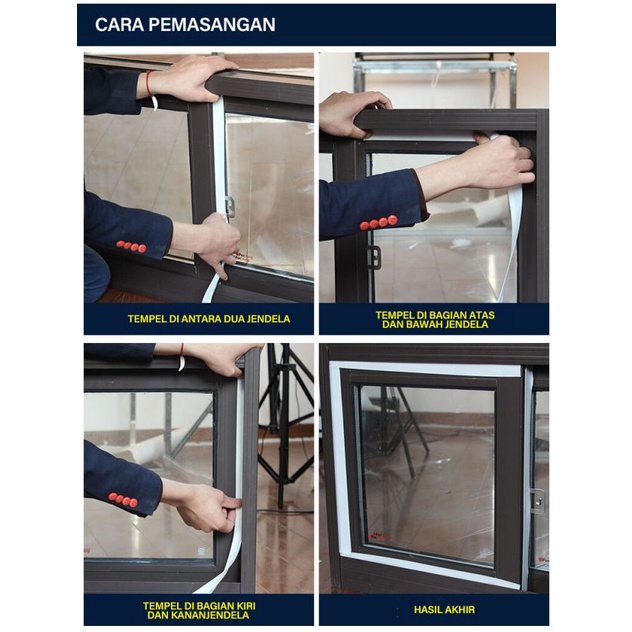 Door Seal Tape Protection Penutup Celah Pintu Soundproofing Waterproof