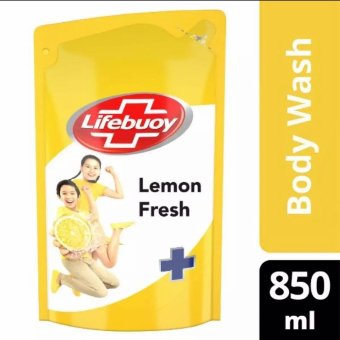 Lifeboy Body Wash 900ml - Sabun Mandi Cair - Lifeboy Sabun Cair - Kuning, 825ml