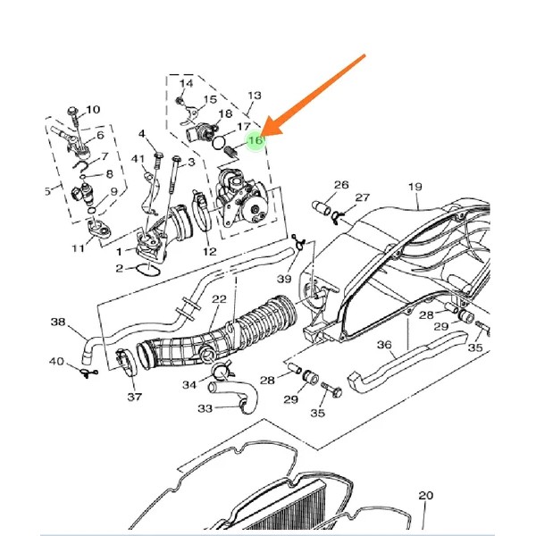 PER SENSOR ISC PLUNGER THROTTLEBODY THROTTLE BODY NMAX N MAX AEROX 155 LEXI ORIGINAL YGP 54P-E4335-00