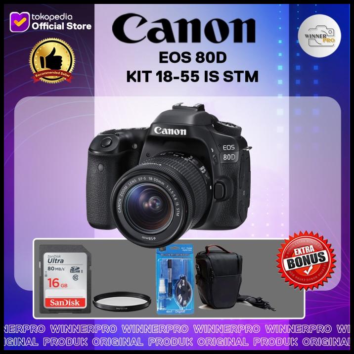 Kamera Canon Eos 80D Kit 18-55 Is Stm / Kamera Canon 80D/ Eos 80D/ 80D