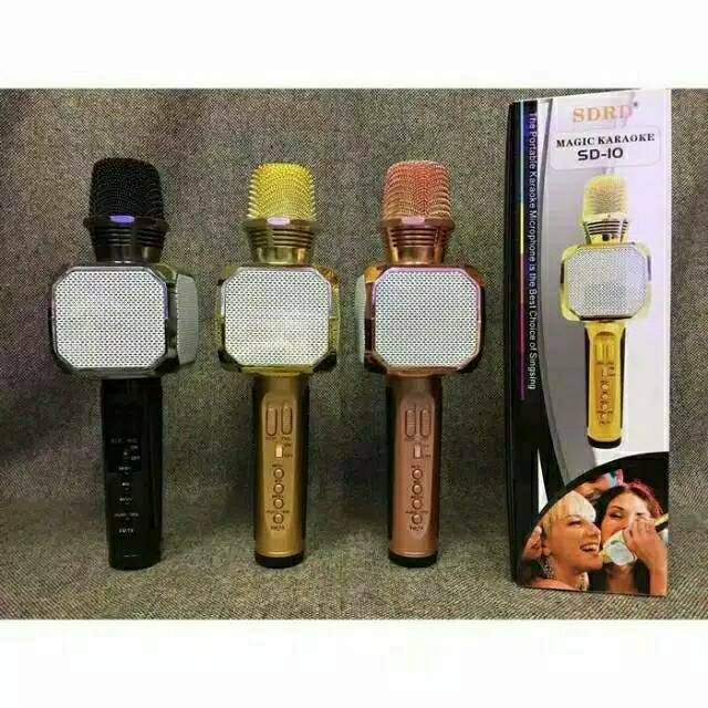 PROMO ORIGINAL Mic karaoke + Speaker Bluetooth Sd-13 SDRD