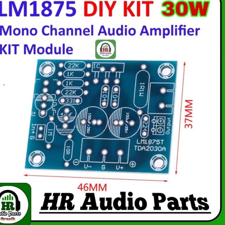 Big Sale.. LM1875T mono 30W amplifier board speaker power amplifier PCB DIY kit LM1875 .