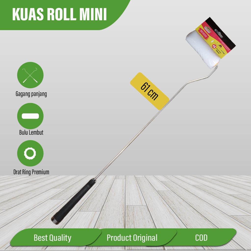 Refill Bulu Kuas Roll Cat MINI WOVEN merk EURO 4 inc 100 mm Berkualitas