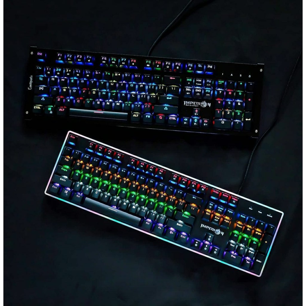 KEYBOARD GAMING IMPERION KESTROS MECHANICAL BLUE SWITCH KG-350 KG350 RGB