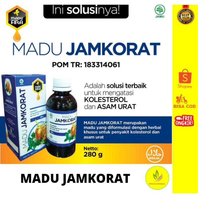 

MADU JAMKORAT 280g 100% HERBAL ALAMI/MEMBANTU LEMAK DARAH DAN ASAM URAT/SOLUSI KOLESTROL/ORIGINAL/TERLARIS