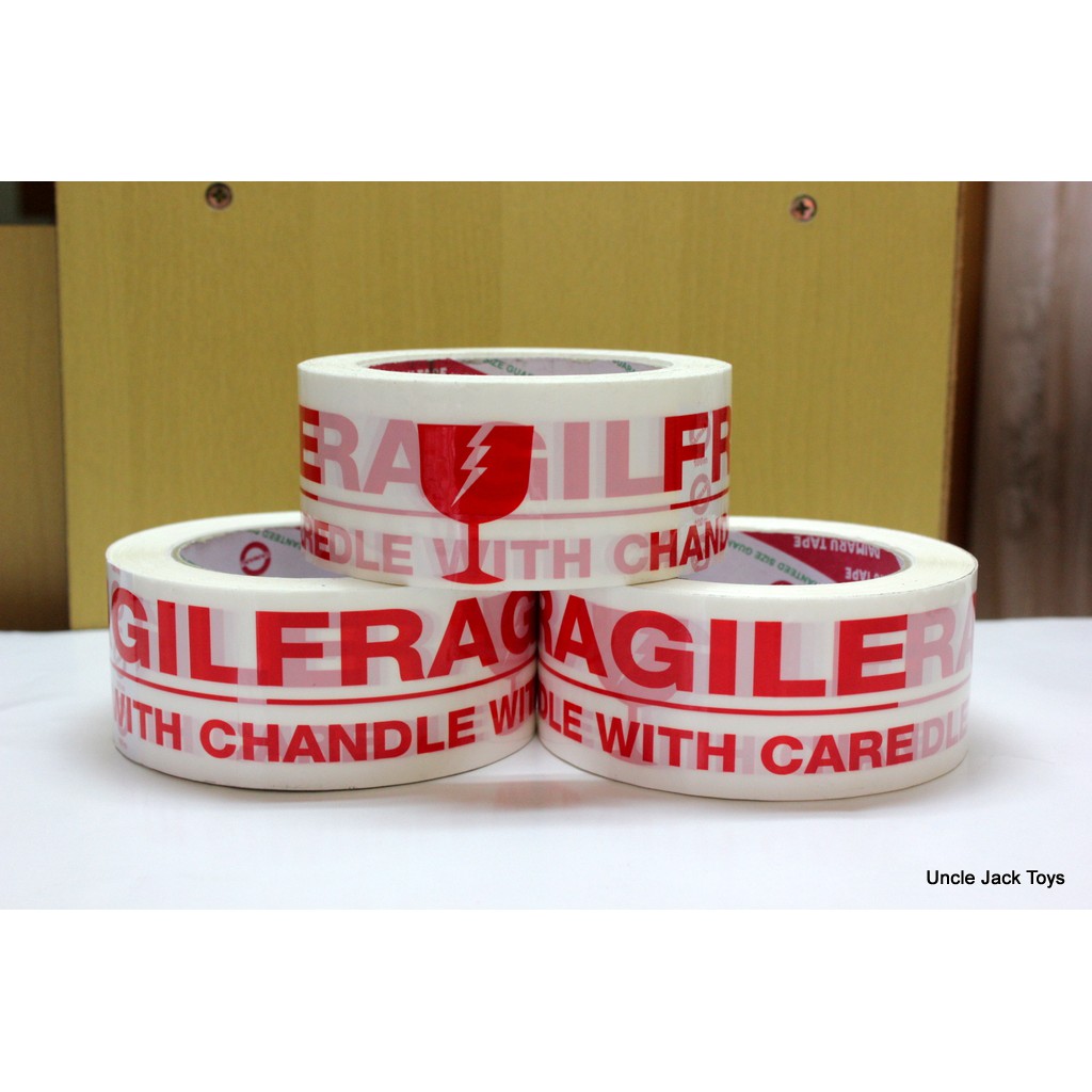 

Stiker Fragile - Lakban Fragile Merk Daimaru 100 meter