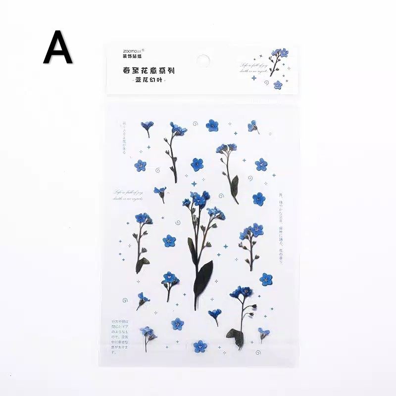 

CLEARANCE SALE sticker flower transparan