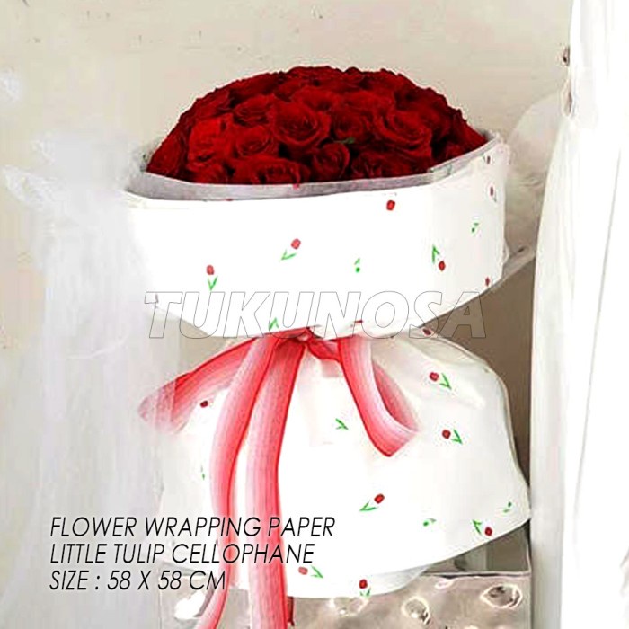 

FLOWER WRAPPING PAPER LITTLE TULIP CELLOPHANE - KERTAS KADO BUKET BUNGA CELLOPHANE PAPER KERTAS BUCKET BOUQUET