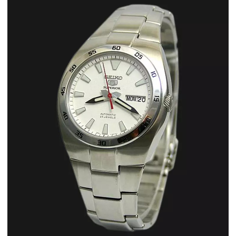 Seiko 5 Sports SNZC25K1 Automatic White Dial - Jam Tanan Pria SNZC25