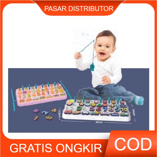 Mainan Anak FISHING EARLY EDUCATION BOARD Puzzle Pancing Anak Fishing