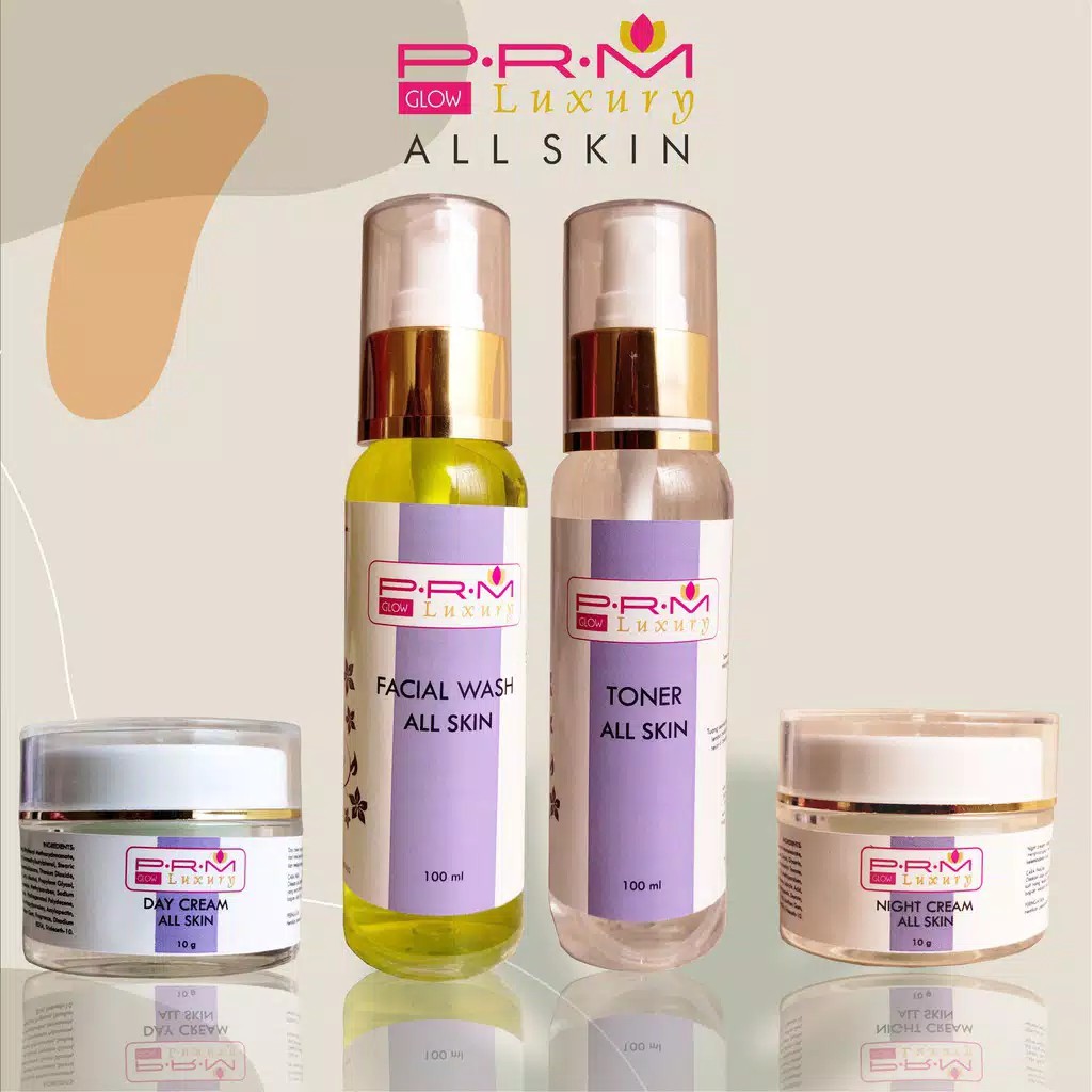 Paket PRM Glow LUXURY ALL SKIN Platinum/Paket cream Glowing Luxury/Paket Lengkap Glow Luxury