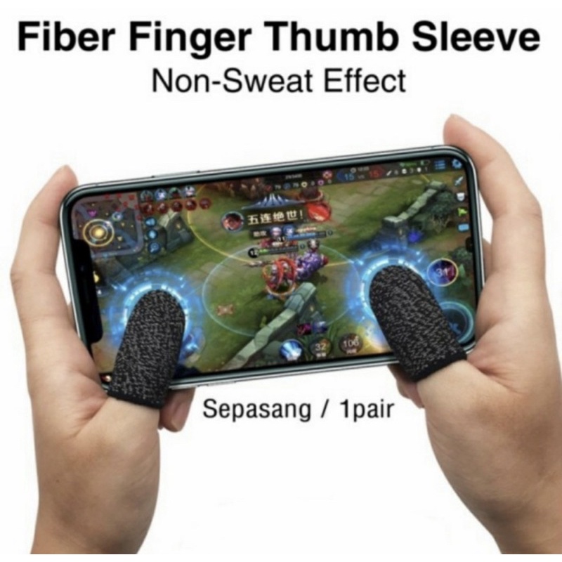 Finger Cots - Sarung Tangan Jempol - Sarung Jempol Gaming isi 2pcs - Ukuran Besar