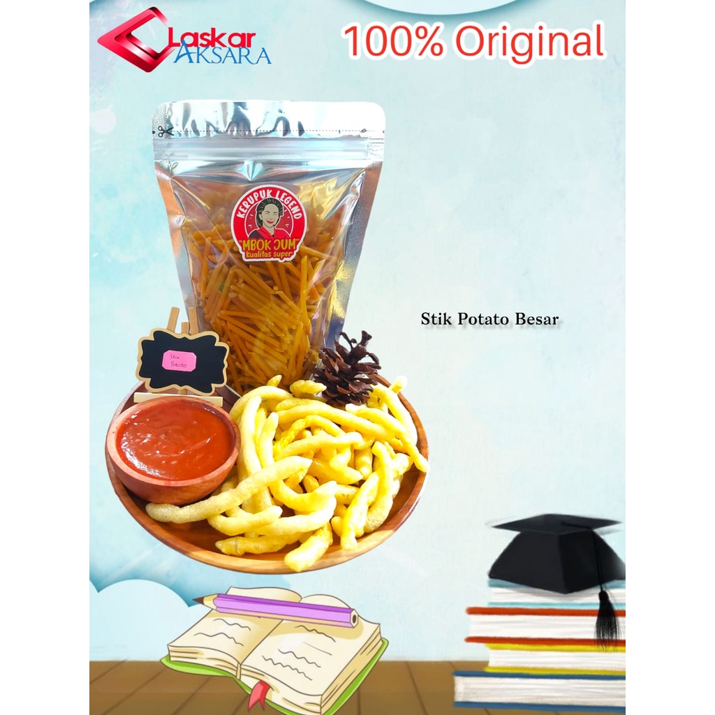 

Kerupuk Mentah Stik Potato Besar / Premium