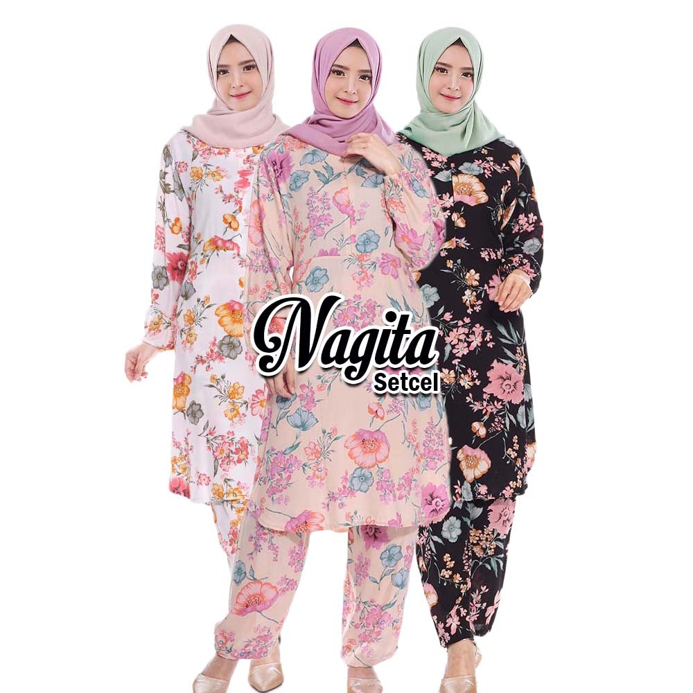 Setelan Celana Nagita Katun Rayon Premium