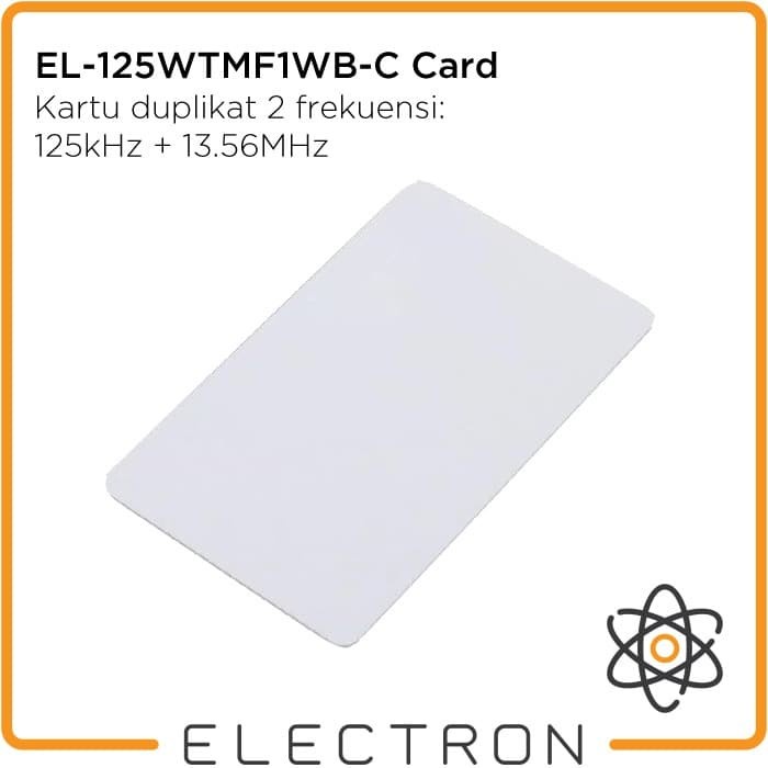 EL-125WTMF1WB-C Card Dual Clone T5577 125kHz 13.56MHz UID RFID Tag