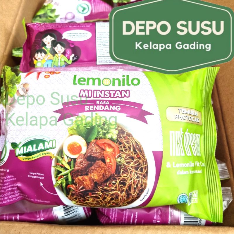 Lemonilo Mie Goreng Rendang Special Edition NCT Dream Sehat Instant Non MSG Tanpa Pengawet