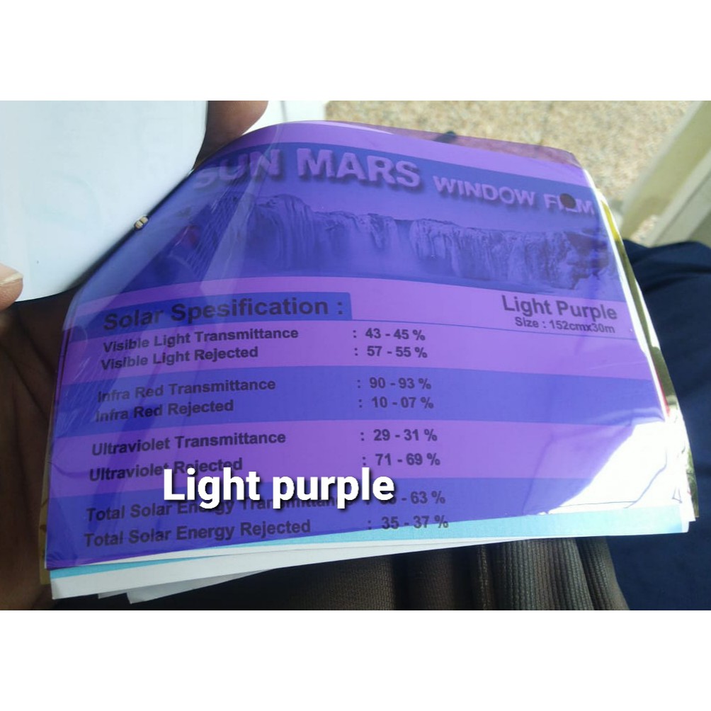 light purple kaca film sun mars fashion terbaru warna janda