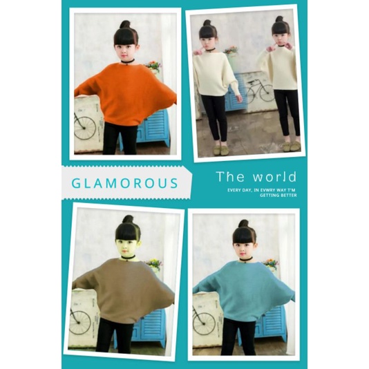 LASPERAL BATWING ANAK/ Sweater Rajut Anak/ Sweater Anak Batwing