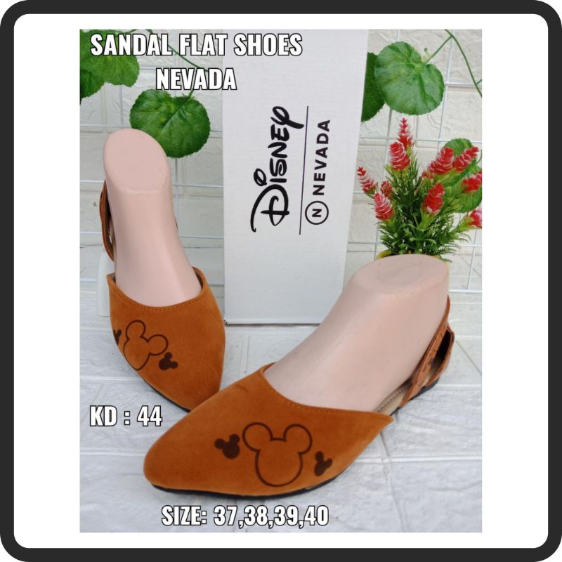 Sandal Wanita Flat Shoes Disney Matahari Original