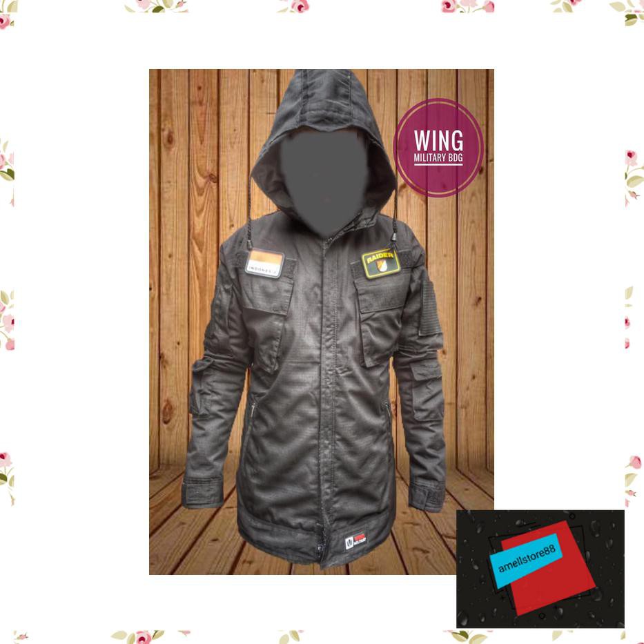 Jaket Pria parasut parka gunung BDU velcro tactical IU121