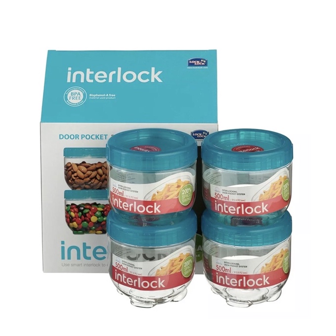 LOCK N LOCK SET FOOD CONTAINER INTERLOCK