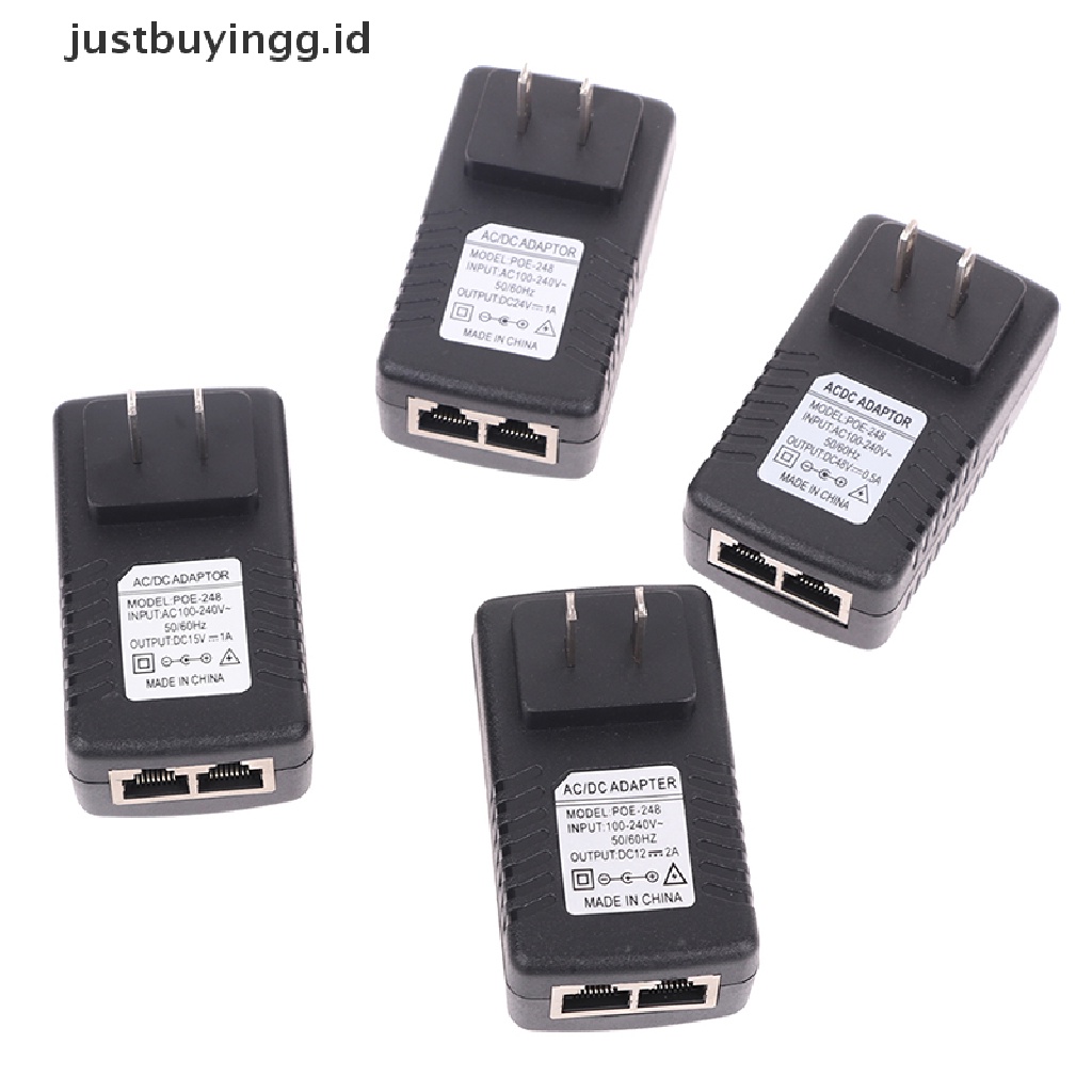 Adaptor Injektor Power Ac 110v-240v Ke Dc 12v 15v 24v 48v 0.5a 1a