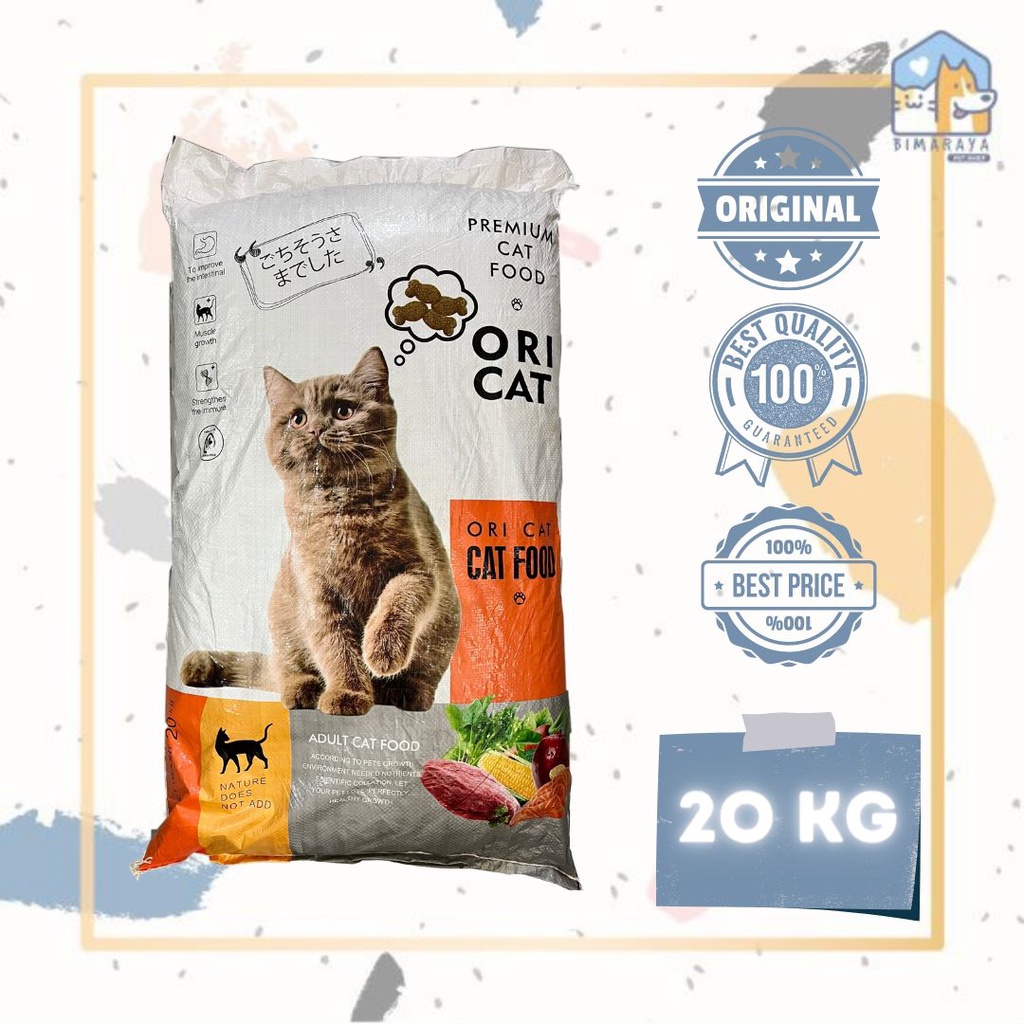 ORI CAT / ORICAT FOOD 20KG MAKANAN KUCING PREMIUM CAT FOOD (KHUSUS GOSEND &amp; GRAB)