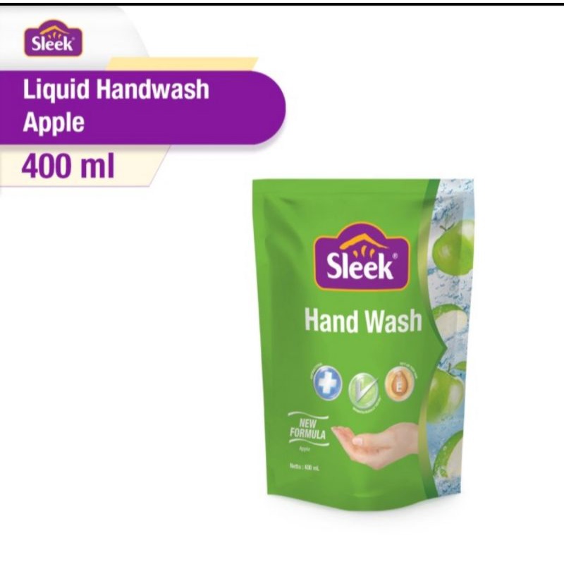 Sleek Hand Wash Refill 400ml/Sabun Cuci Tangan/Cairan Pembersih Tangan