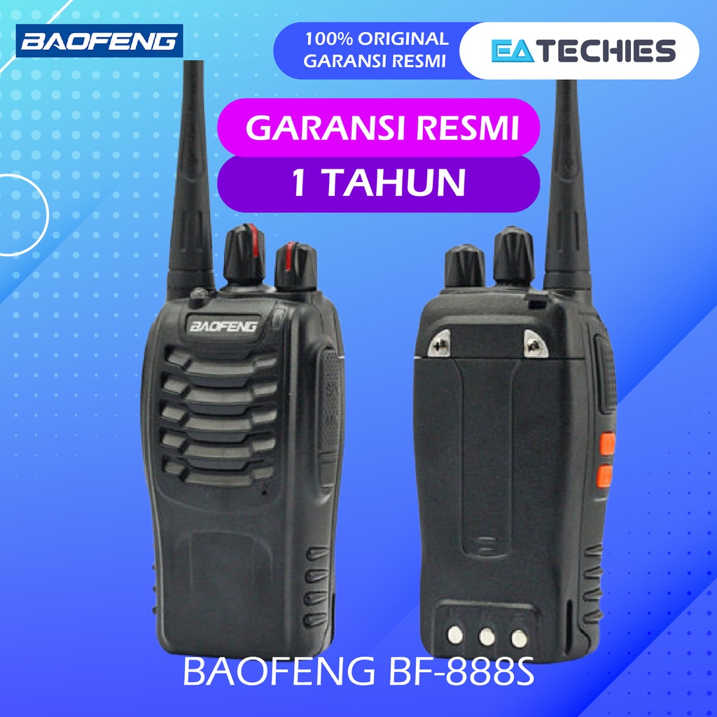 BAOFENG HT Handy Talky BF-888S Walkie Talkie Alat Radio Komunikasi Bao Feng BF888S BF 888S