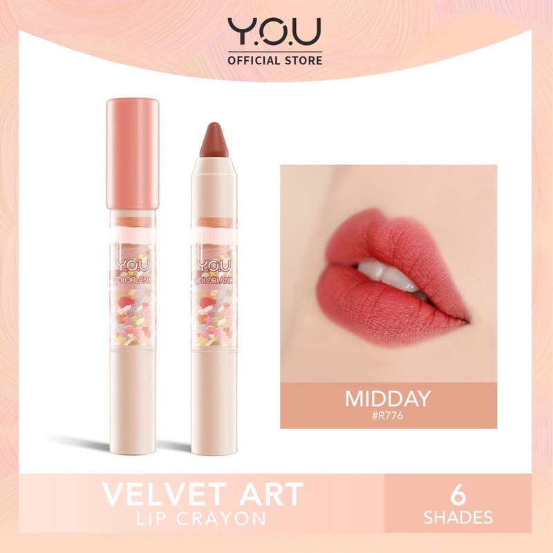 YOU Colorland velvet art lip crayon