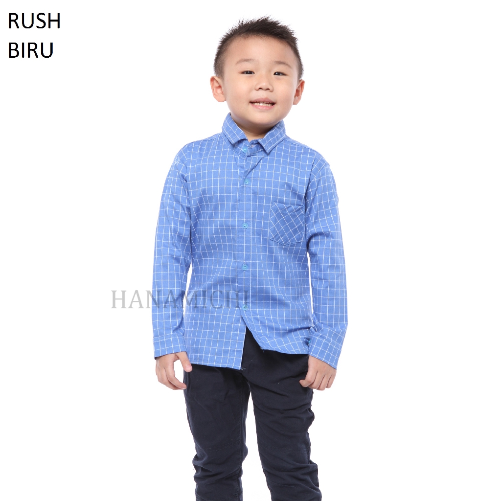 Hanamich RUSH Kemeja Anak Lengan Panjang