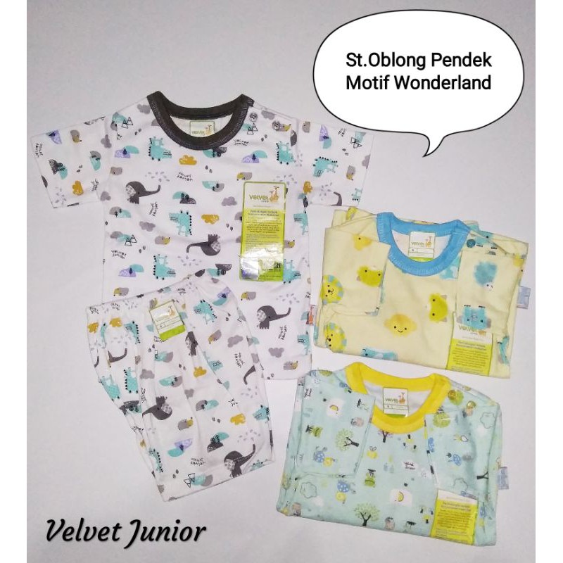 Libby dan Velvet Jr-Setelan Oblong Pendek (Kcg Pundak)