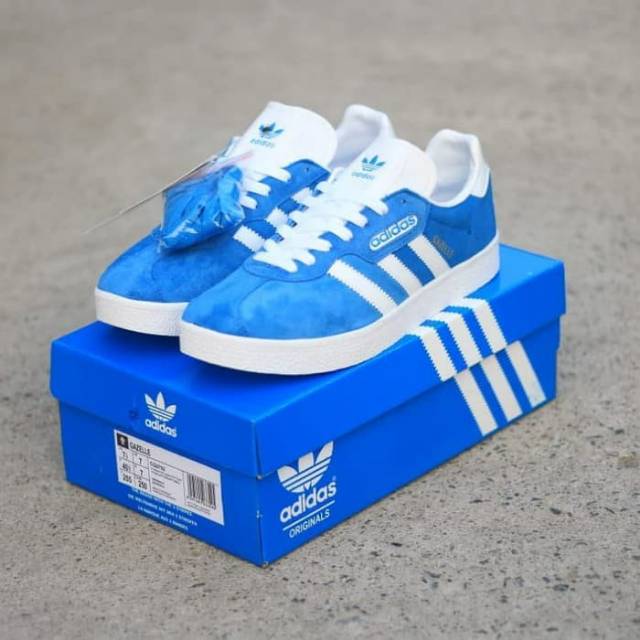 ADIDAS GAZELLE SUPER BLUE WHIT ORIGINAL