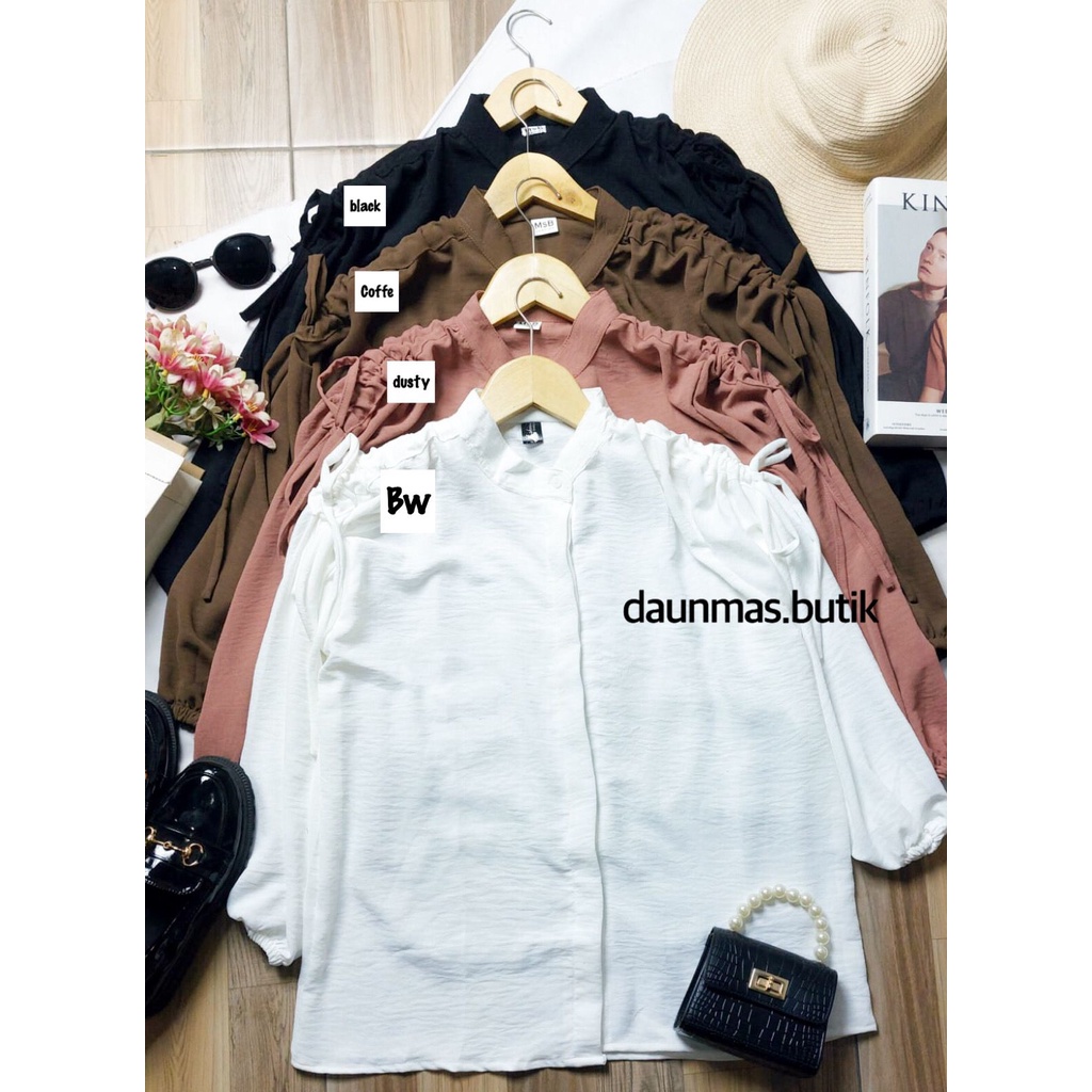 1KG MUAT 5PCS | MELVIN BLOUSE SERUT AIRFLOW CRINKLE PREMIUM HITS OOTD SELEBGRAM FASHION GROSIR WANITA TERBEST SELLER