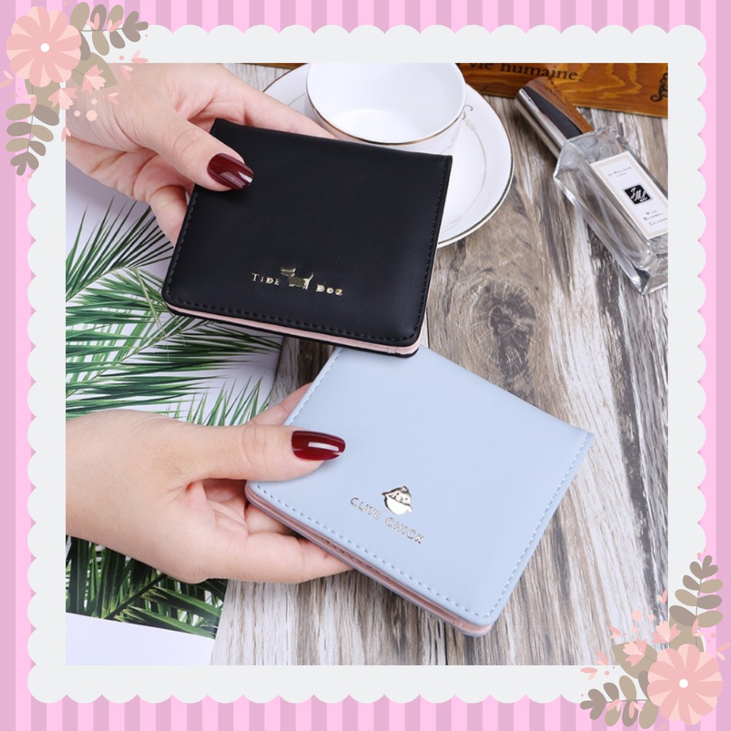 Dompet Mini Lipat import wanita / Dompet Korea murah simple tipis CAT