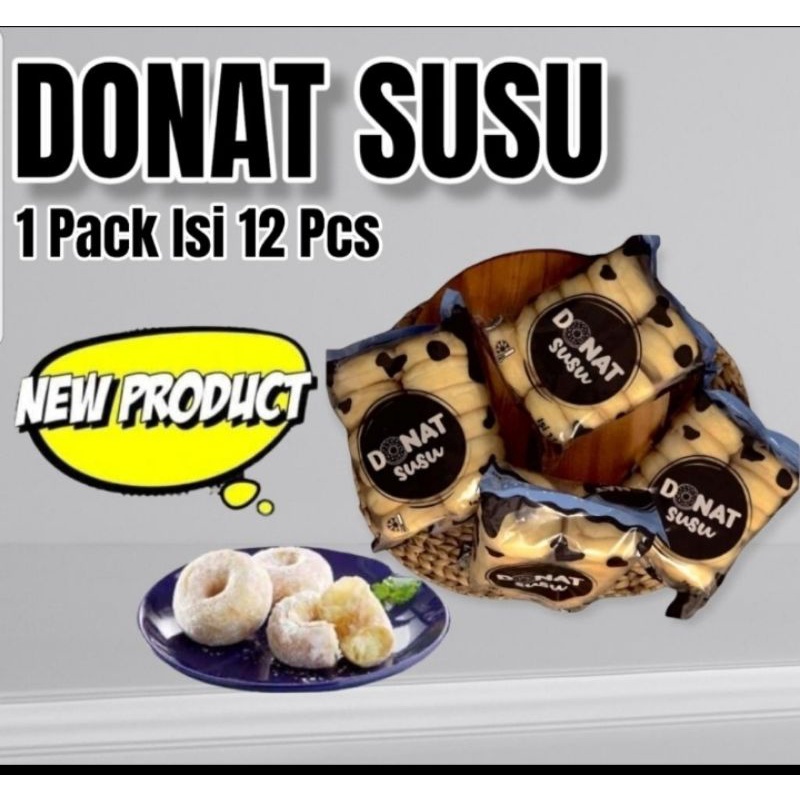 

Donat Susu isi 12 pcs free gula halus