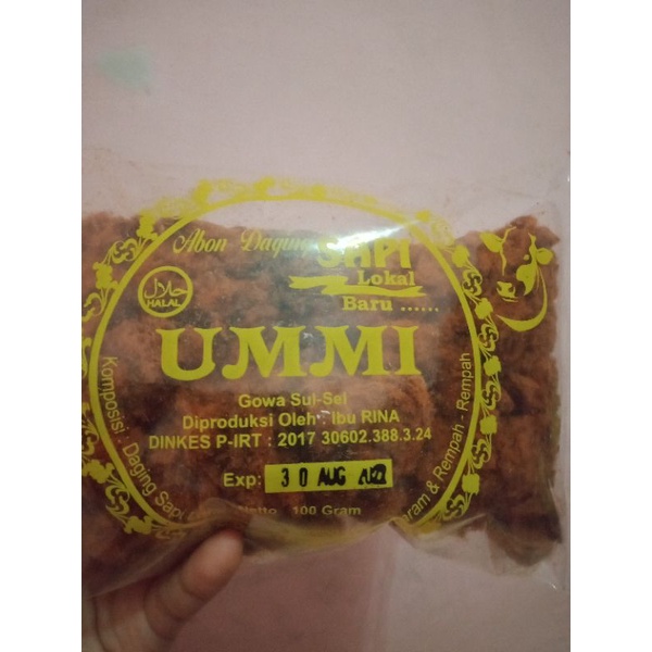 

Abon daging sapi ummi 100gram